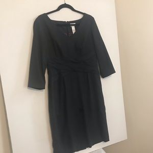 NWOT Liz Claiborne charcoal gray wool dress